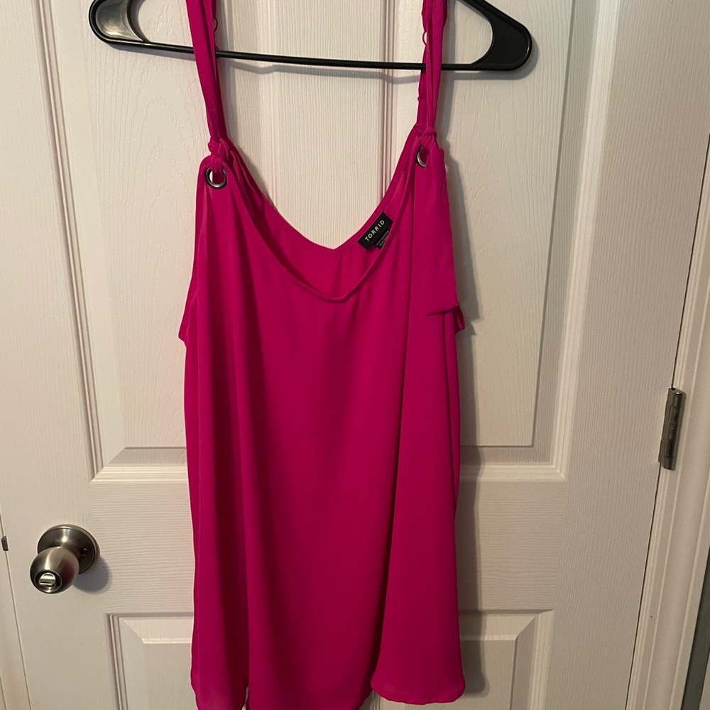 Torrid Size 2 Vibrant Pink Sleeveless Top